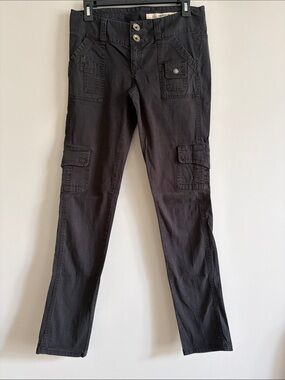 DKNY Black Skinny Cargo Jeans
